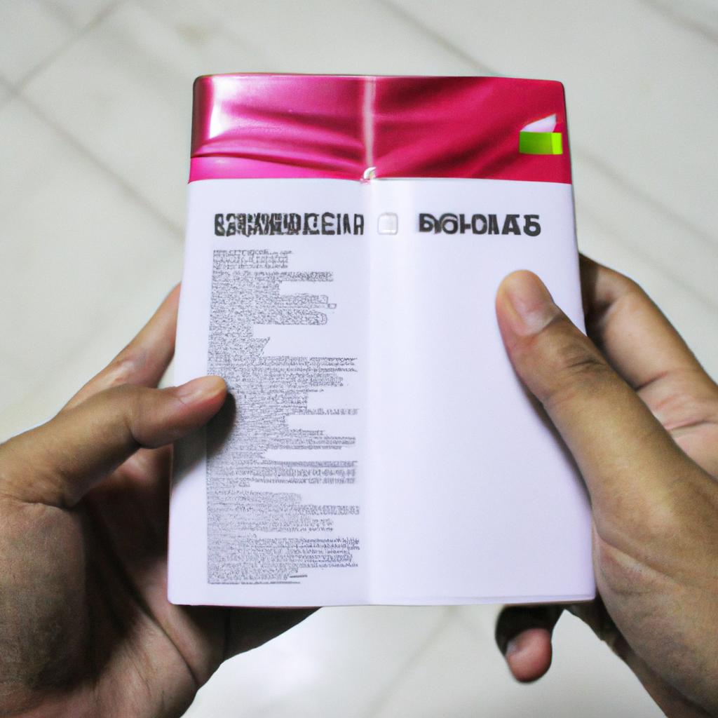 Person holding medication guide book